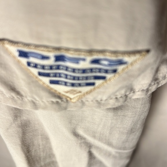 Columbia Mens LS PFG Vented Fishing Shirt Color Tan Size 5XL - Picture 5 of 5